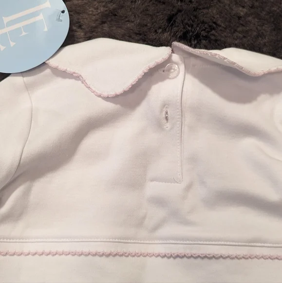 Little English Bow Crochet Playsuit - Picture 4 of 8